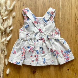 Débardeur Blouse – Coton imprimé fleurs de cerisier – 3 ans