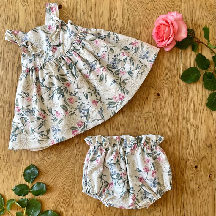 ensemble robe noemie et bloomer leonie fleur vintage page à propos Little eole