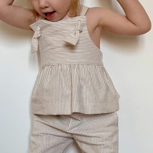 ALAÏNA – Blouse à bretelle preppy