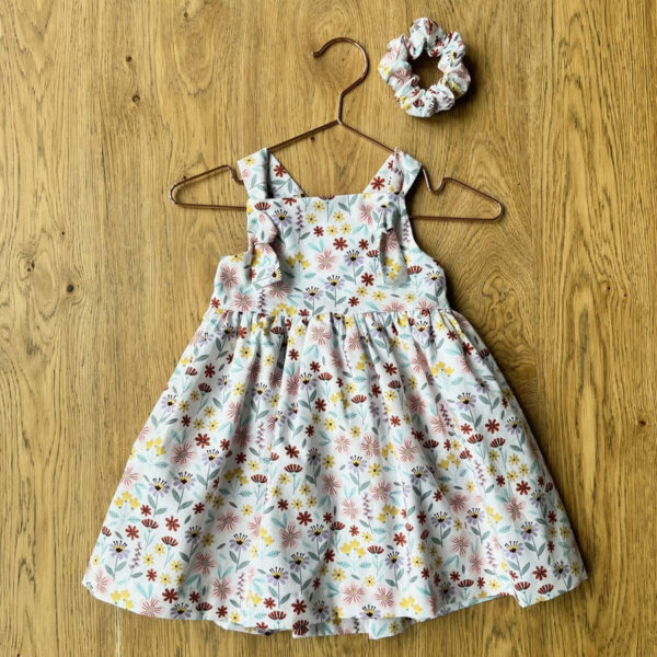 robe Noémie imprimé fleur géométrique