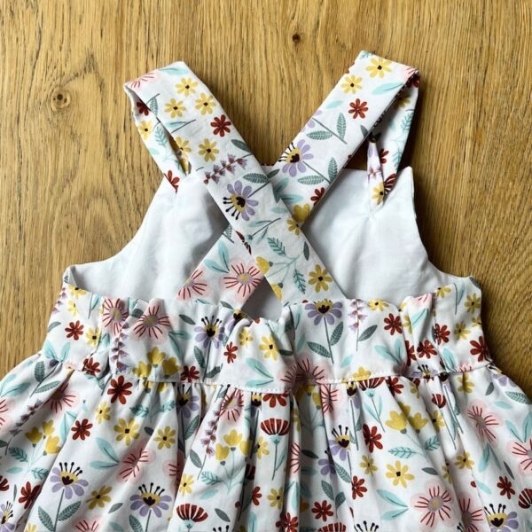 robe Noémie imprimé fleur géométrique dos