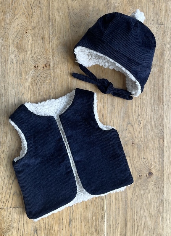 gilet-raphael- littleeole-velours-marine